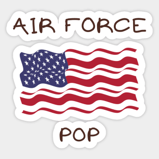 Air force pop Sticker